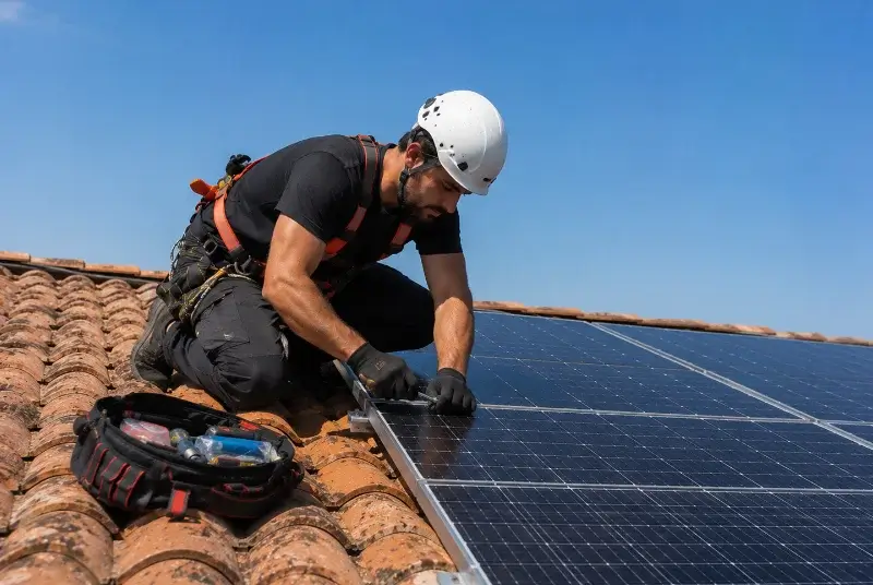 Maintenance et monitoring de panneaux solaires à Soubès